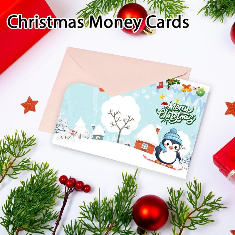 6 Different Christmas Money Cards, Totally 30 Pack Cash Xmas Card with Envelopes, Christmas Money Holders for Cash Checks or Gift Cards - Image 4